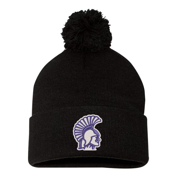 Sportsman 12" Pom-Pom Cuffed Beanie - Embroidered Logo Thumbnail