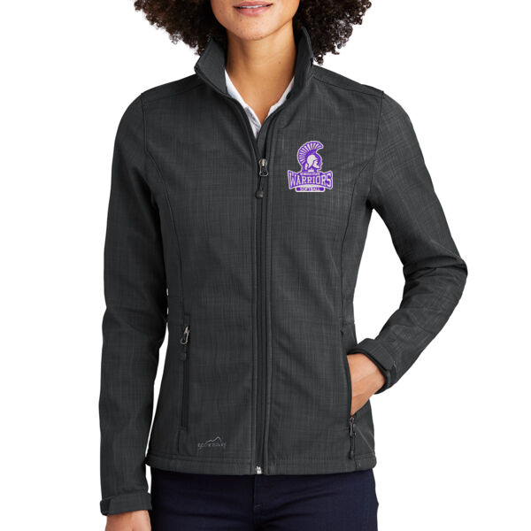 Eddie Bauer Womens Shaded Crosshatch Soft Shell Jacket - Embroidered Logo Thumbnail