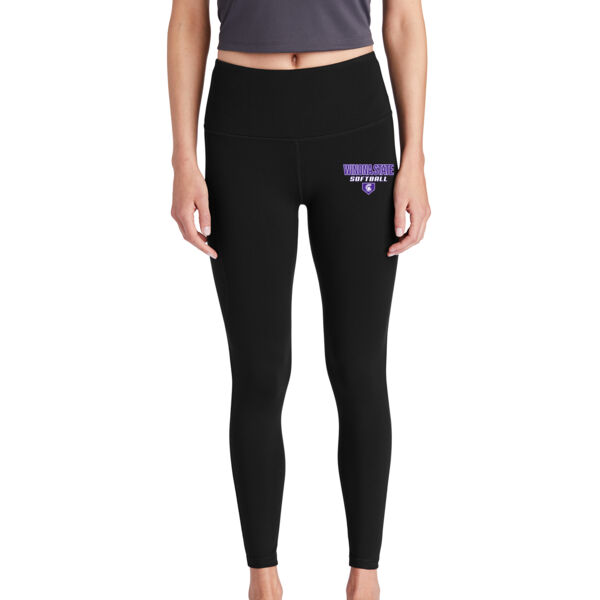 Sport-Tek Womens High Rise 7/8 Legging - Printed Logo Thumbnail