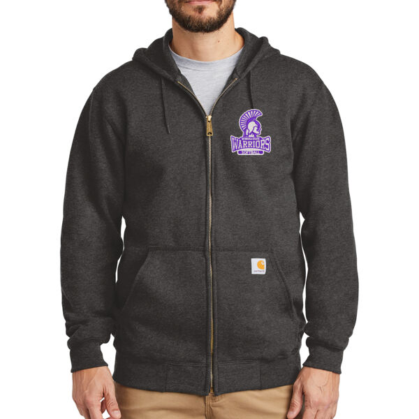 Carhartt Midweight Hooded Zip-Front Sweatshirt - Embroidered Logo Thumbnail