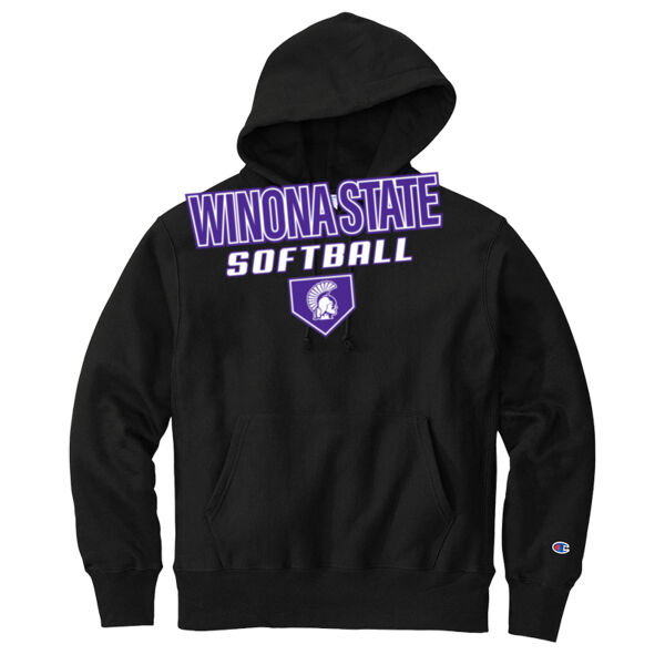 Champion Reverse Weave Hooded Sweatshirt - Printed Logo Thumbnail