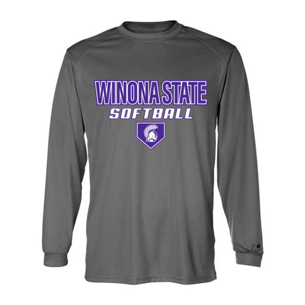 Badger B-Core Long Sleeve T-Shirt - Printed Logo Thumbnail