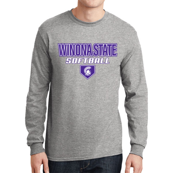 Gildan - Dryblend 50 Cotton/ 50 Poly Long Sleeve T-Shirt - Printed Logo Thumbnail