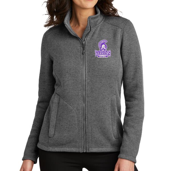 Port Authority Women's Arc Sweater Fleece Jacket - Embroidered Logo Thumbnail