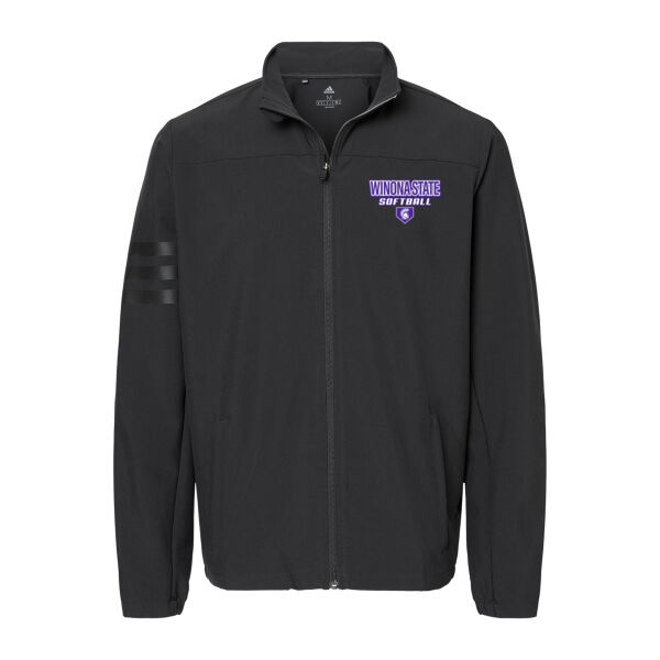 Adidas Men's Wind Resistant Full-Zip Jacket - Embroidered Logo Thumbnail