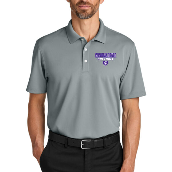 Port Authority Dry Zone Satin Release Grid Polo - Printed Logo Thumbnail