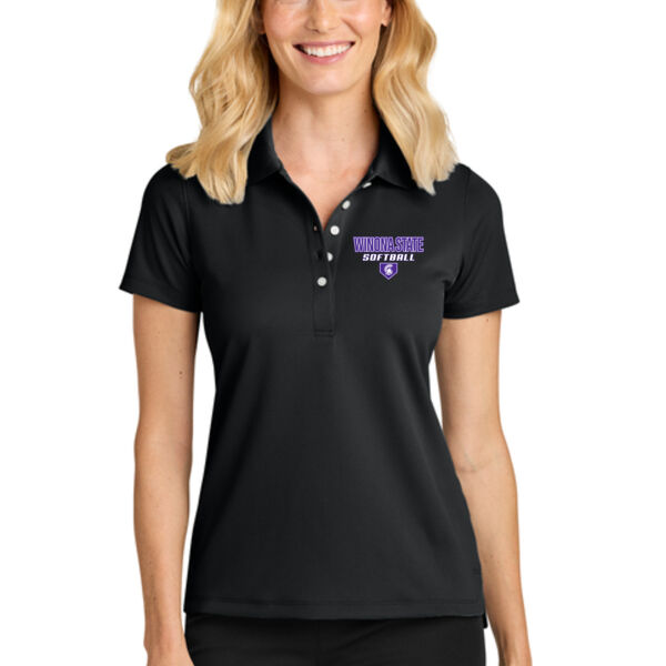 Port Authority Women's Dry Zone Satin Release Grid Polo - Printed Logo Thumbnail