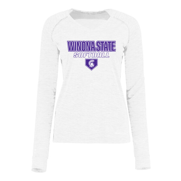 Holloway Ladies Electrify Long Sleeve Tee Powered by CoolCore - Printed Logo Thumbnail